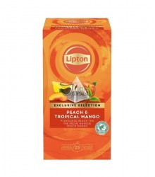 Infusión pirámide Lipton (Selección Exclusiva) - Té Negro Melocotón Mango - 25 unidades
