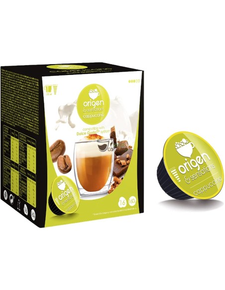 Cápsulas Origen & Sensations - Cappuccino - 16 unidades (16 tazas)