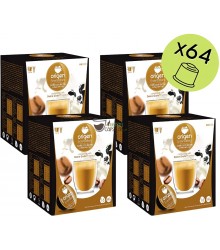 Pack 4 cajas Cápsulas de Café con Leche - Origen & Sensations - 68 unidades