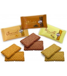 Galletas de Cortesía Saes - Vainilla, Caramelo y Chocolate - 200 unidades
