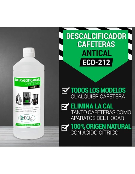 Descalcificador líquido - EQM ECO-212 - Botella 1 litro