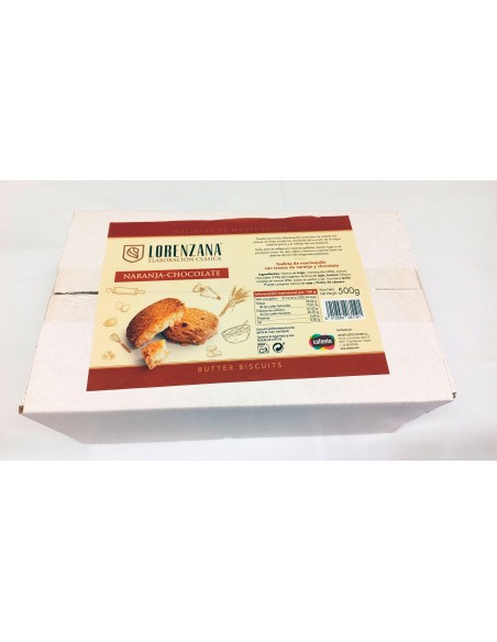 Galletas Cafento Lorenzana - Naranja / Chocolate - Caja 500g