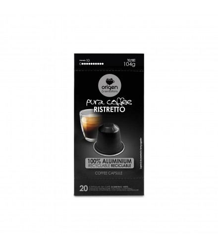 Cápsulas Origen & Sensations - Pura Aluminio - Ristretto - 20 unidades