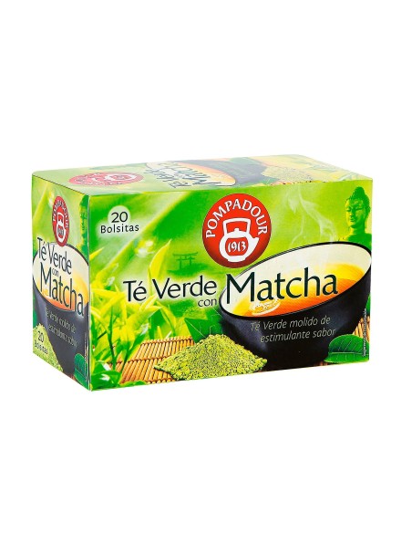 Infusión bolsitas Pompadour® - Té Verde con Matcha - 20 unidades