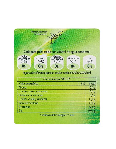 Infusión bolsitas Pompadour® - Té Verde con Matcha - 20 unidades