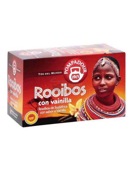 Infusión bolsitas Pompadour® - Rooibos con vainilla - 20 unidades