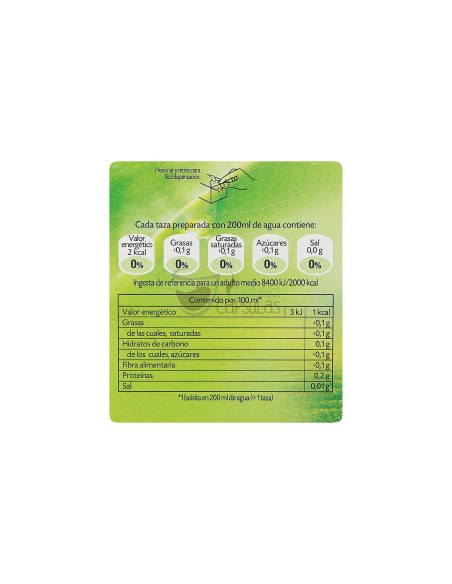 Infusión bolsitas Pompadour® - Té Verde con Matcha - 20 unidades