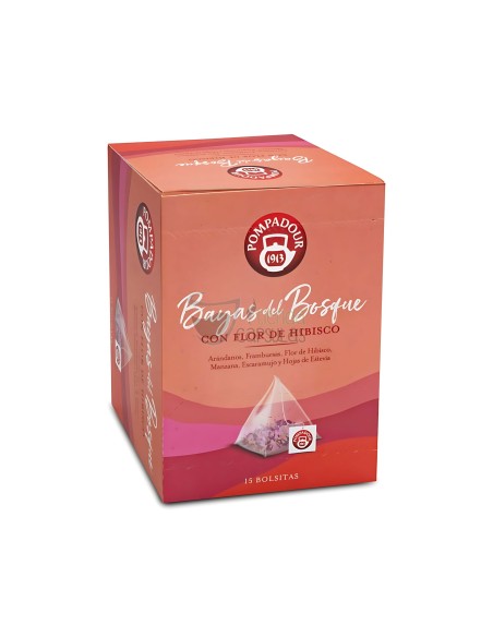 Infusión bolsitas Pompadour® - Bayas del Bosque - 15 unidades