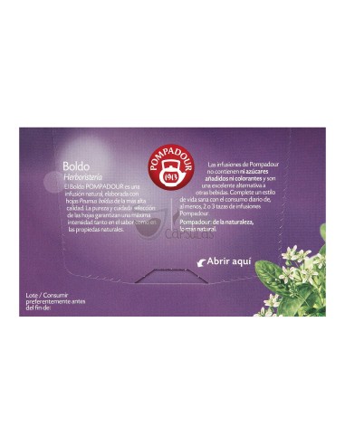 Infusión bolsitas Pompadour® - Boldo - 20 unidades