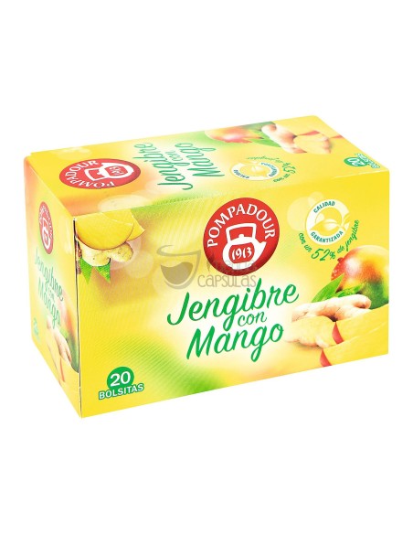Infusión bolsitas Pompadour® - Jengibre con Mango - 20 unidades