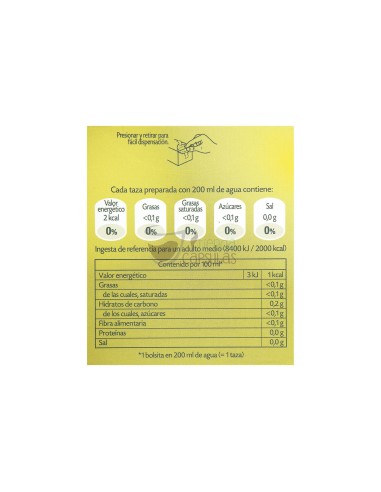 Infusión bolsitas Pompadour® - Hinojo - 20 unidades