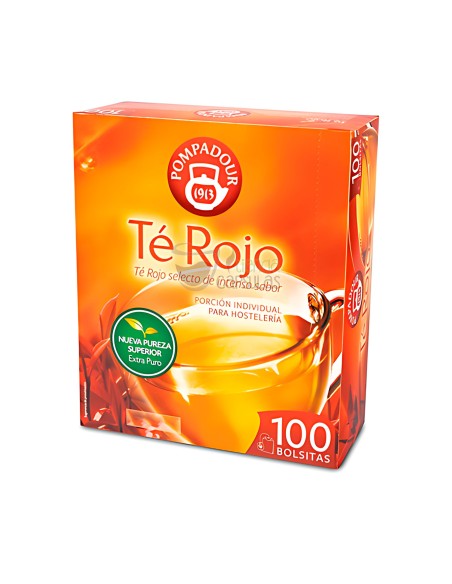 Infusión bolsitas Pompadour® - Té Rojo - 100 unidades