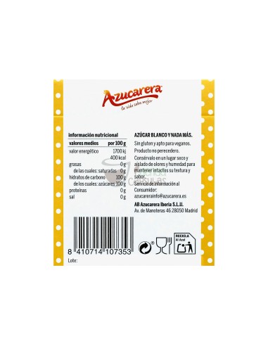 Azúcar Azucarera - blanco en azucaritos - 300g
