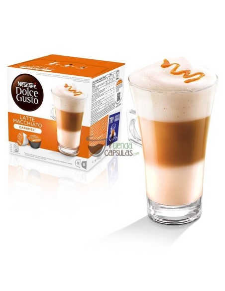 Nescafé® Dolce Gusto® Latte Macchiato Caramelo - 16 cápsulas