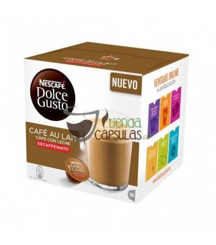 Cápsulas Dolce Gusto® Nescafé® - Café con Leche Descafeinado - 16 unidades
