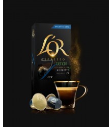 Cápsulas Nespresso®* L'OR Espresso - 9 Ristretto Decaffeinato - 10 unidades