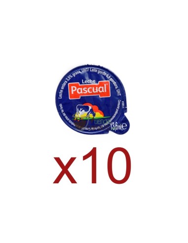 Leche en monodosis Pascual® - Bolsa de 10 unidades sueltas