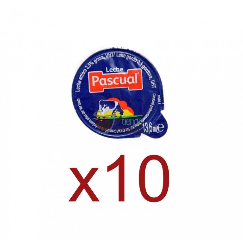 Leche en monodosis Pascual® - Bolsa de 10 unidades sueltas