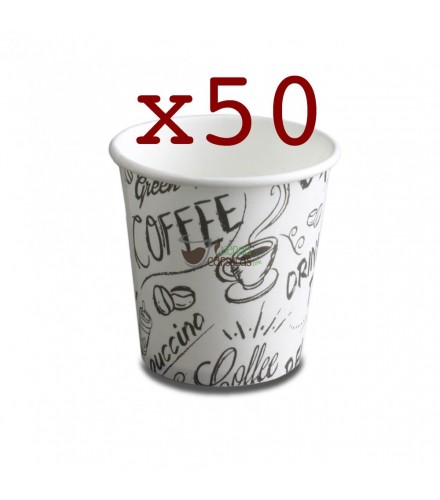 Vasos de cartón para café 120cc/50 unidades