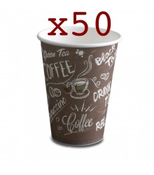 Vasos de cartón Nupik - Café 180cc - 50 unidades