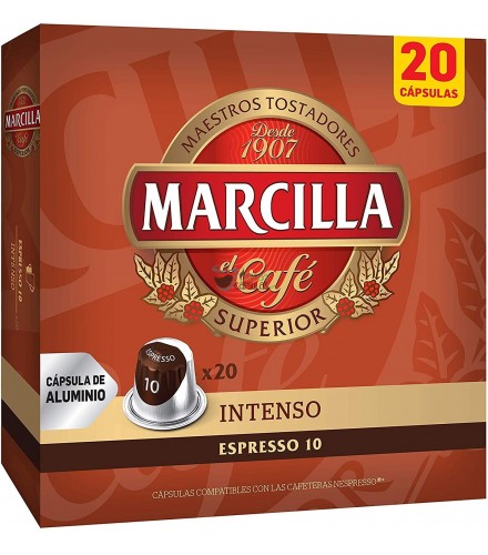 Cápsulas Nespresso®* Marcilla - 10 Intenso - 20 unidades