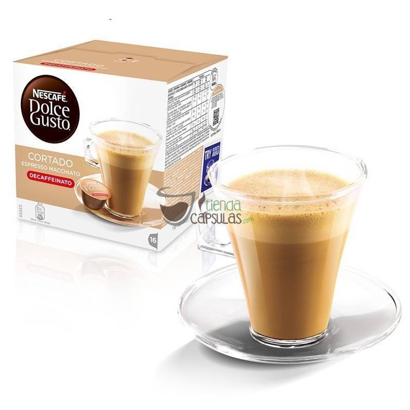 Nescafé Dolce Gusto Café con Leche Descafeinado Cápsulas de café, 16 dosis,  112 g - Café Kalamazoo