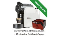 Cafetera Delta® Q Qool Evolution + 40 cápsulas Qalidus de Regalo (Envío Gratis)
